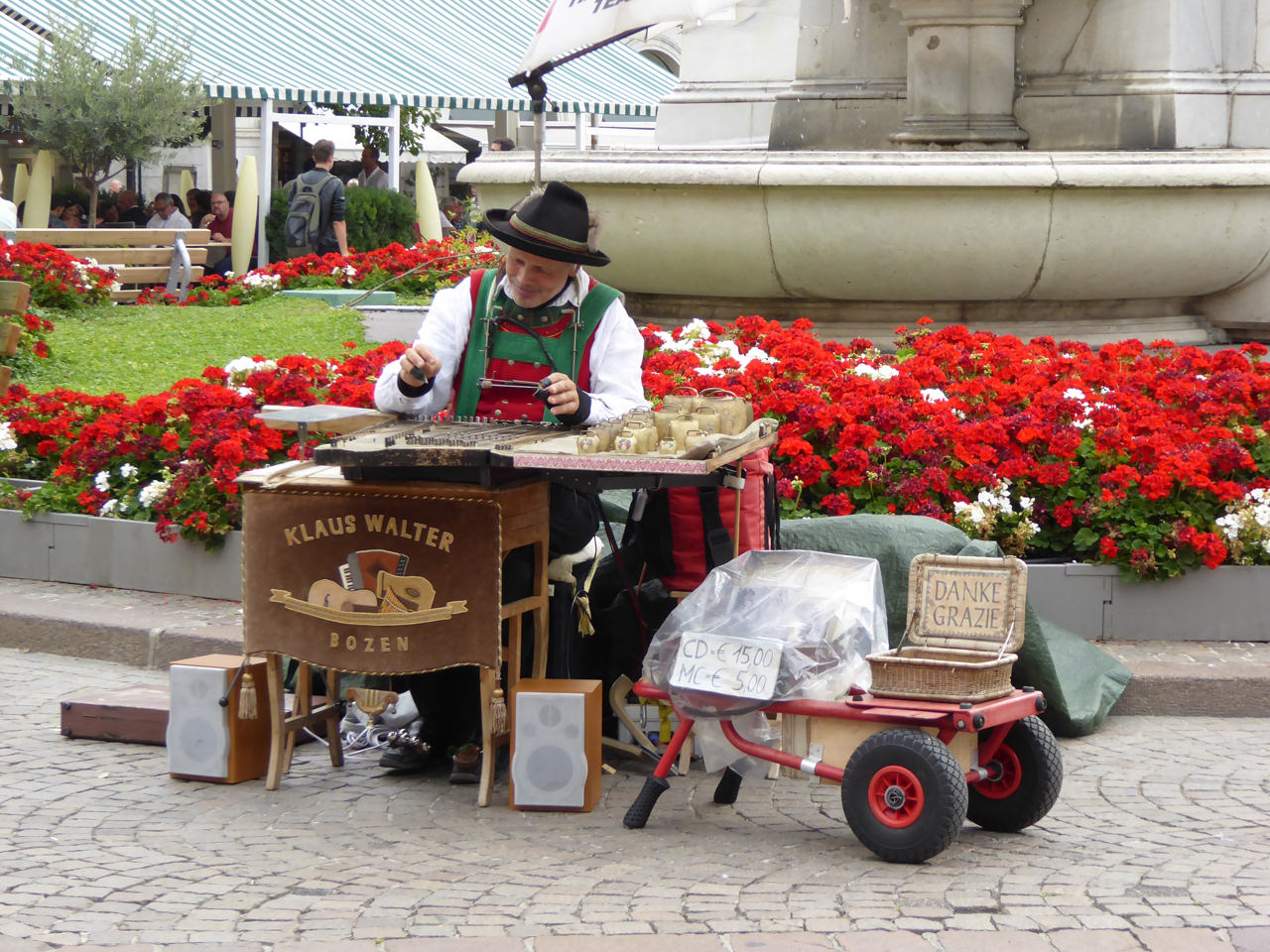 Ein Musikant am Waltherplatz