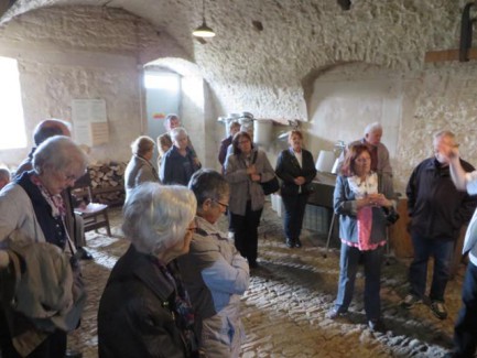 Im Gewölbe des Musée de la Tête de Moine