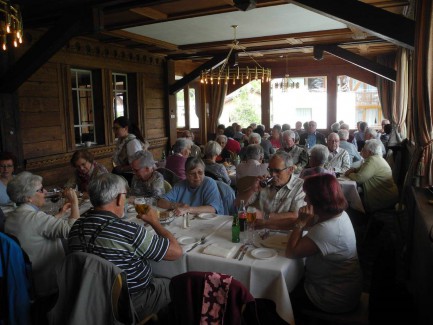 Mittagessen im Hotel Schweizerhaus in Maloja