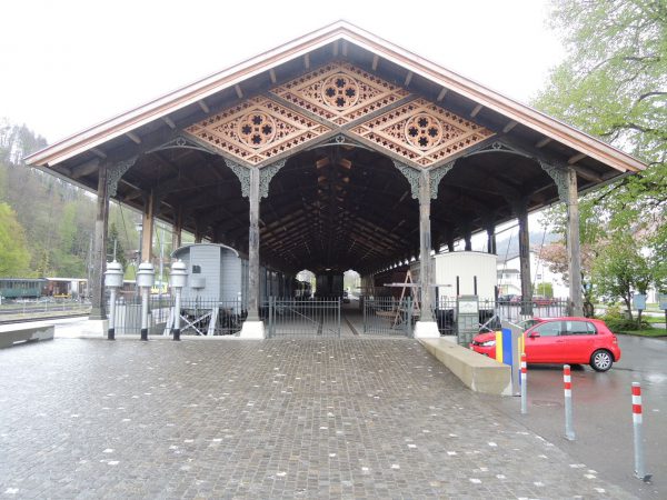 Historische Bahnhofhalle in Bauma