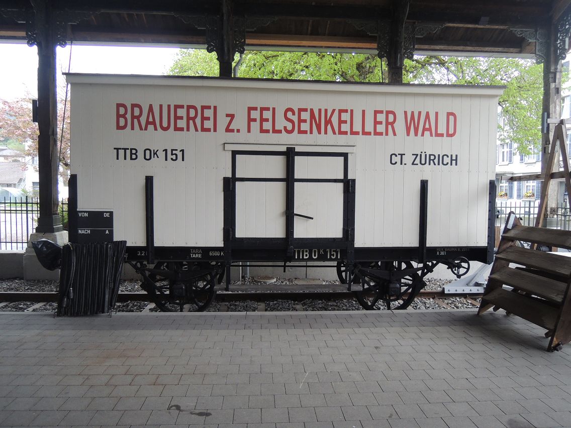 Bierwagen der einstigen Tösstalbahn